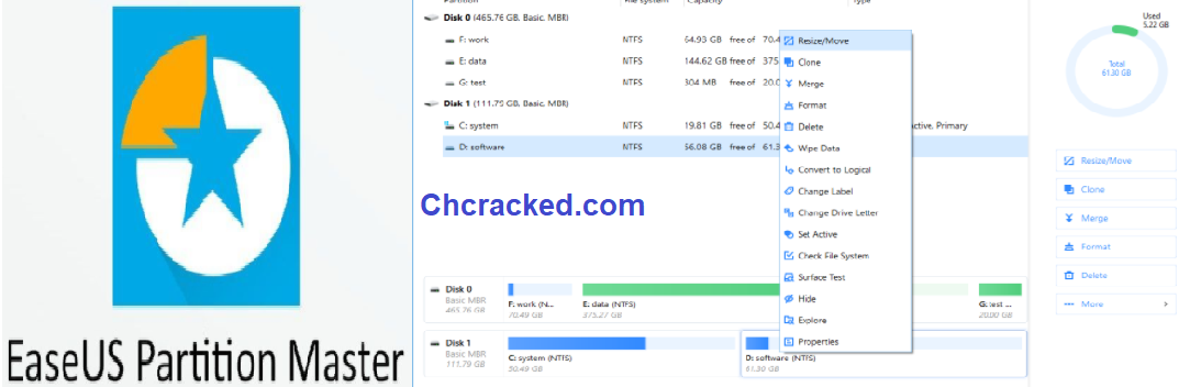 EaseUS Partition Master 14.5 Crack Latest Full Version Torrent Download