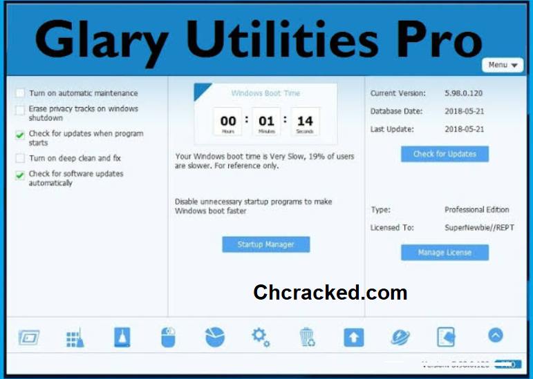 Glary Utilities Pro 5.208.0.237 download the new version for windows