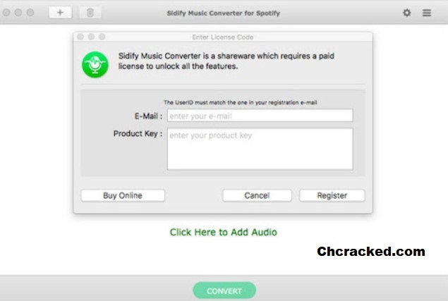 free sidify music converter licence key