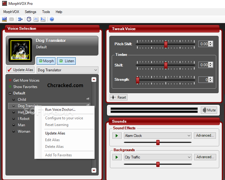 Clave MorphVox