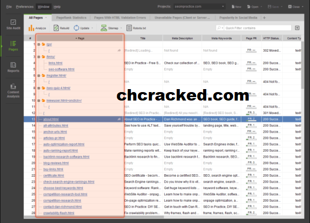 WebSite Auditor Crack